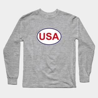 USA Sticker Long Sleeve T-Shirt